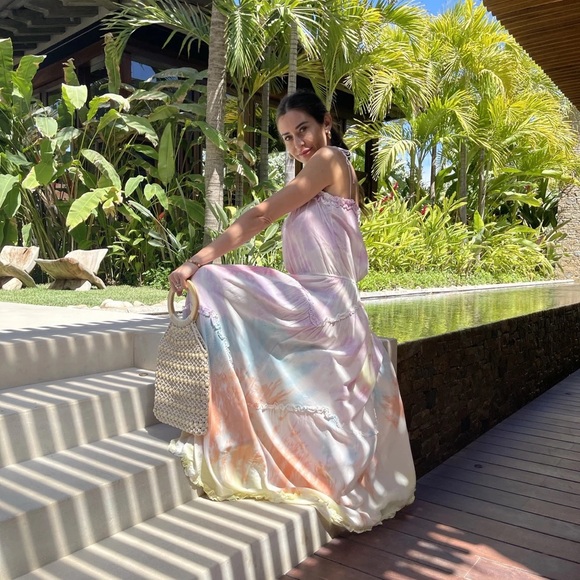 LAST2 • Cabo Ready Beaded Wooden Tote Handbag - Picture 12 of 14